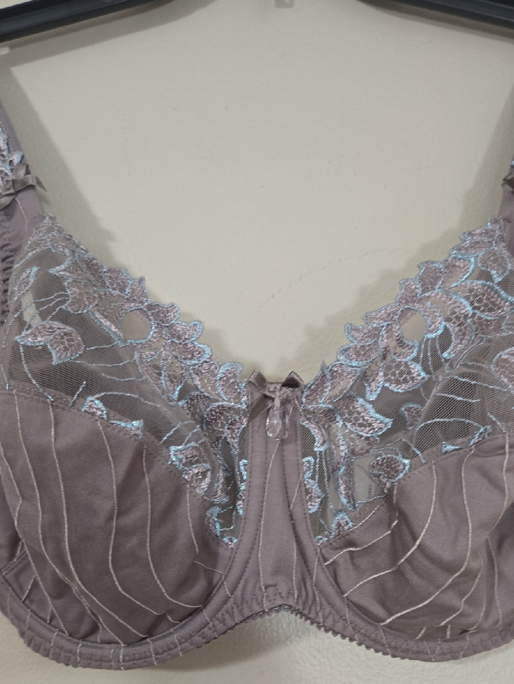 Prima Donna Deauville Embroidered Lace Bra in Smokey Sand US 34E/F NWT - Picture 3 of 8